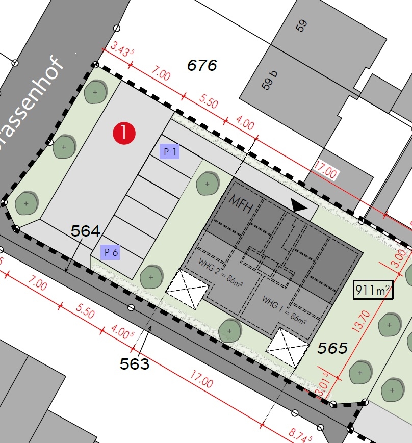 Lageplan MFH